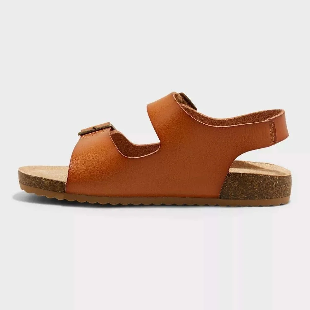 Toddler Cat & Jack Reagan Footbed Sandals Cognac | 5T New With Tags